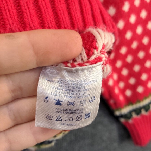 Lands' End Men's 1/4 Zip Pullover Knit Sweater Multicolor XL 46-48 Fair Isle - Picture 10 of 13